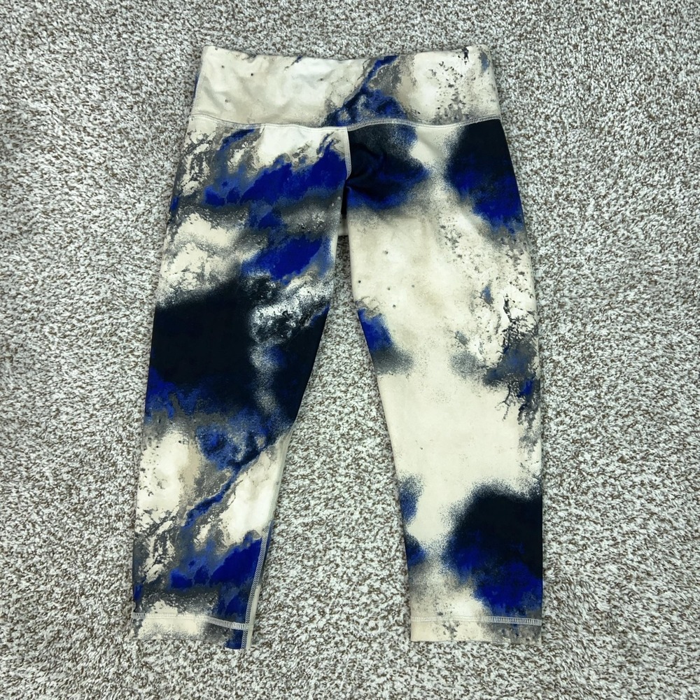 Lululemon Pants Womens 8 Multicolor Tie Dye Capri Leggings Yoga Gym Workout